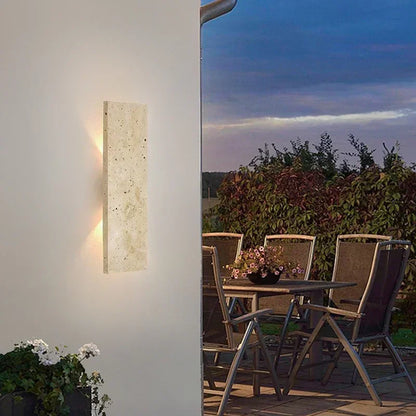 Outdoor Waterproof Wall Lamps Strip Natural stone Wall Lights