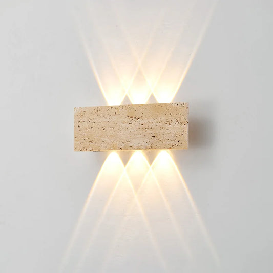 Wabi-sabi LED Wall Lamp Light Stone