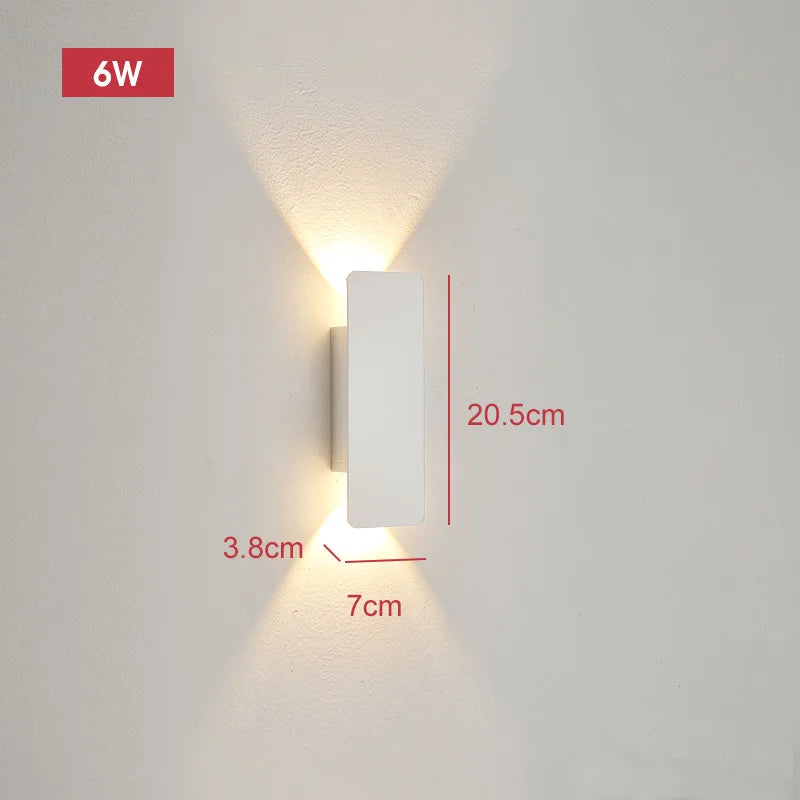 Outdoor Waterproof Wall Lamps Strip Aluminum Wall Lights