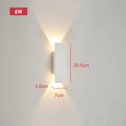 Outdoor Waterproof Wall Lamps Strip Aluminum Wall Lights