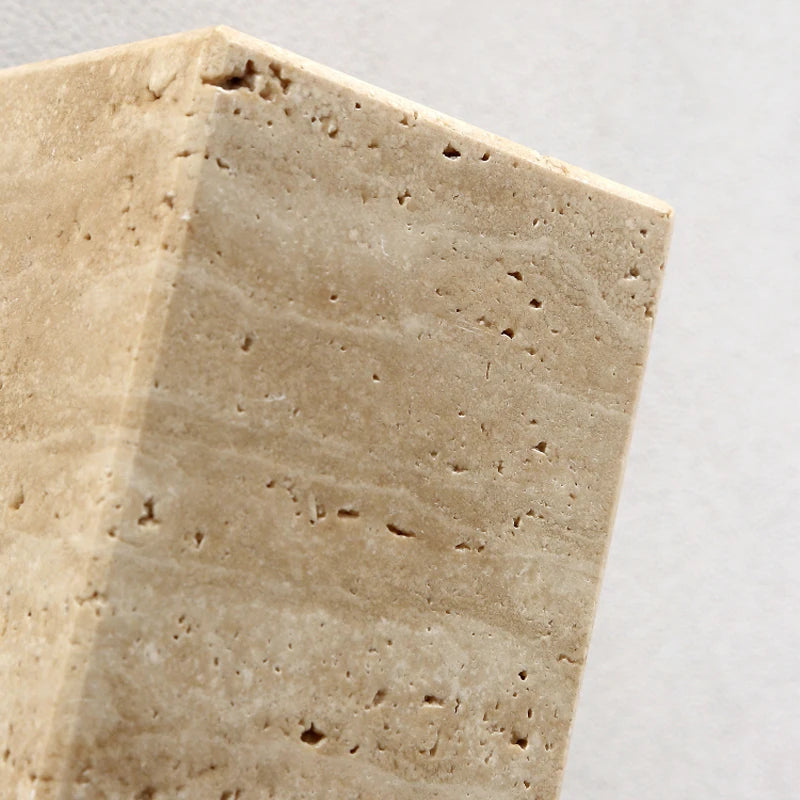 Yellow travertine stone Japanese style wabi-sabi wall lights