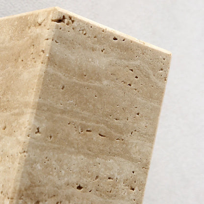 Yellow travertine stone Japanese style wabi-sabi wall lights