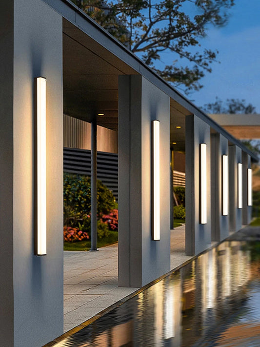 Modern Waterproof Outdoor Long Strip LED Wall Light